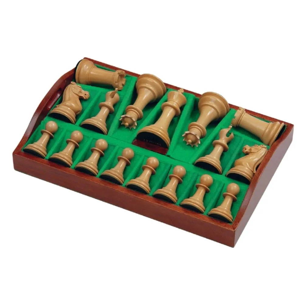 1849 Edition 4.4" Chess Set in Mahogany Casket