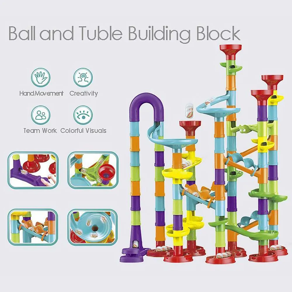 197 Pieces Marble Run Game