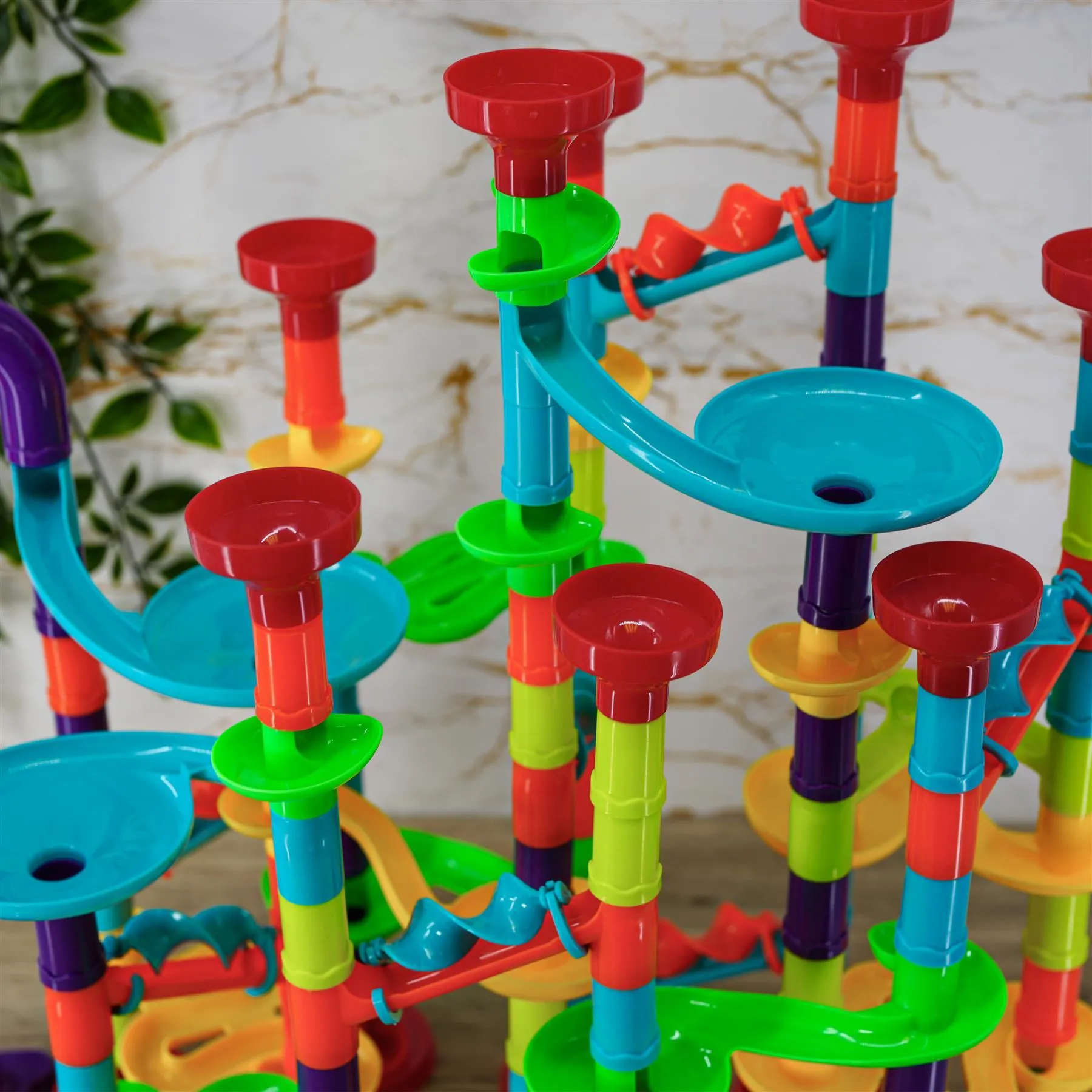 197 Pieces Marble Run Game