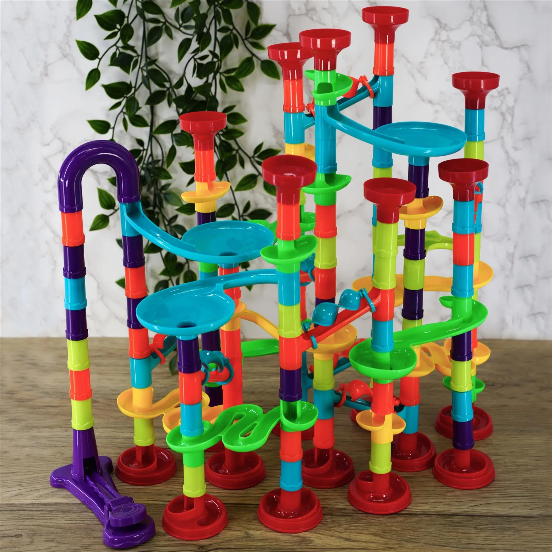 197 Pieces Marble Run Game