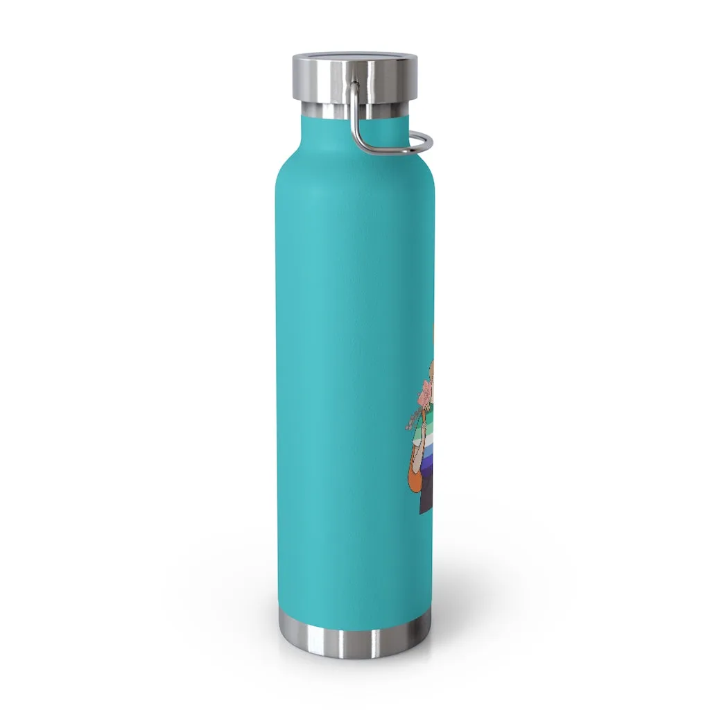 Affirmation Feminist pro choice Copper Vacuum insulated bottle 22oz -  I am Loved (Gay and Bisexual)