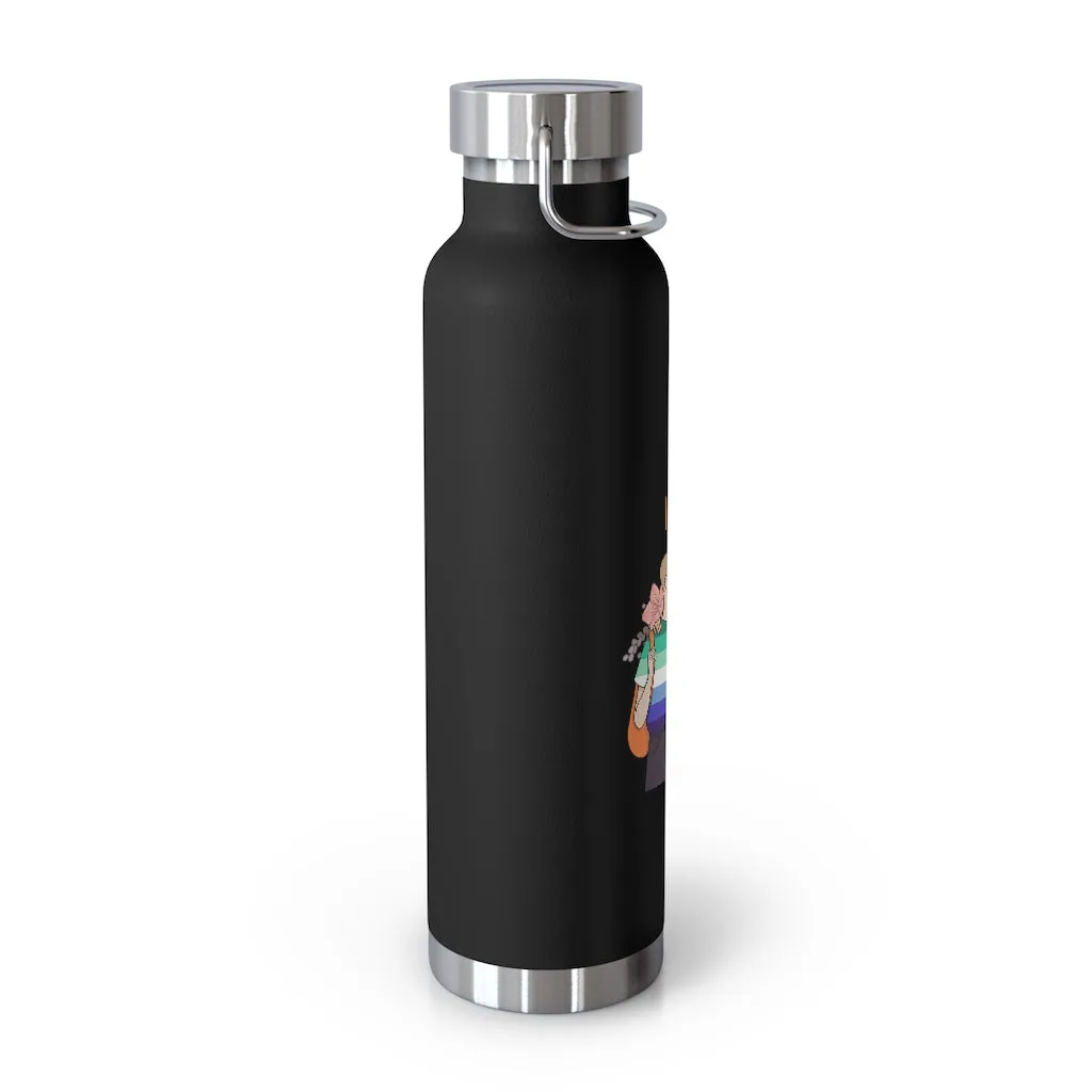 Affirmation Feminist pro choice Copper Vacuum insulated bottle 22oz -  I am Loved (Gay and Bisexual)