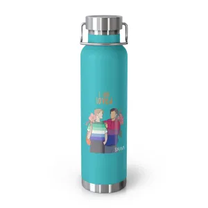 Affirmation Feminist pro choice Copper Vacuum insulated bottle 22oz -  I am Loved (Gay and Bisexual)