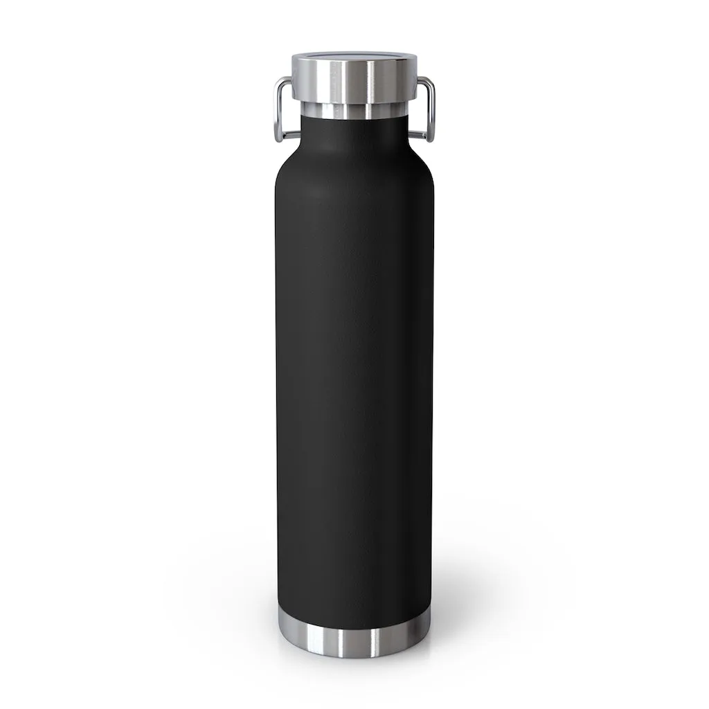 Affirmation Feminist pro choice Copper Vacuum insulated bottle 22oz - I am powerful black with coral