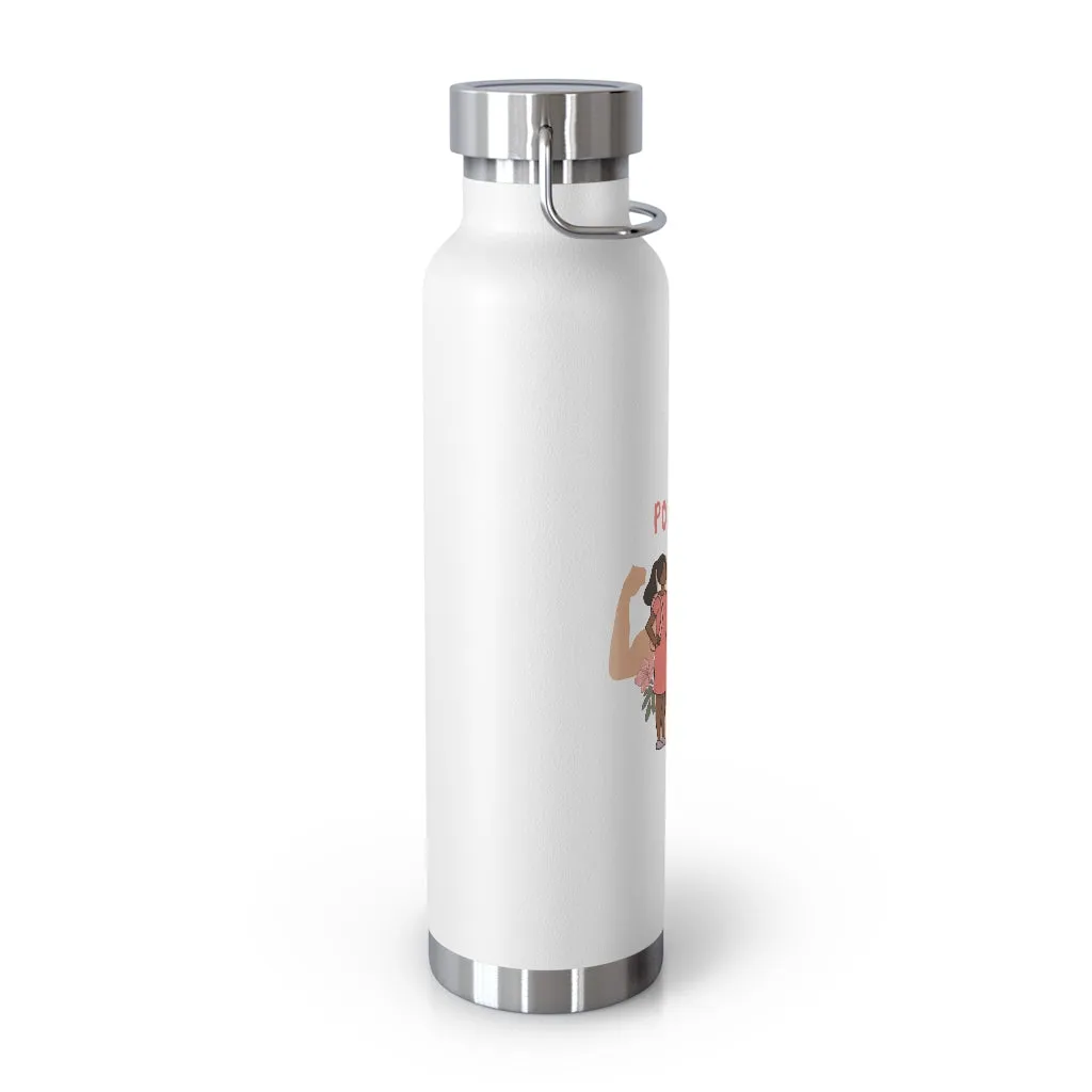 Affirmation Feminist pro choice Copper Vacuum insulated bottle 22oz -  I am Powerful (Little Girls)