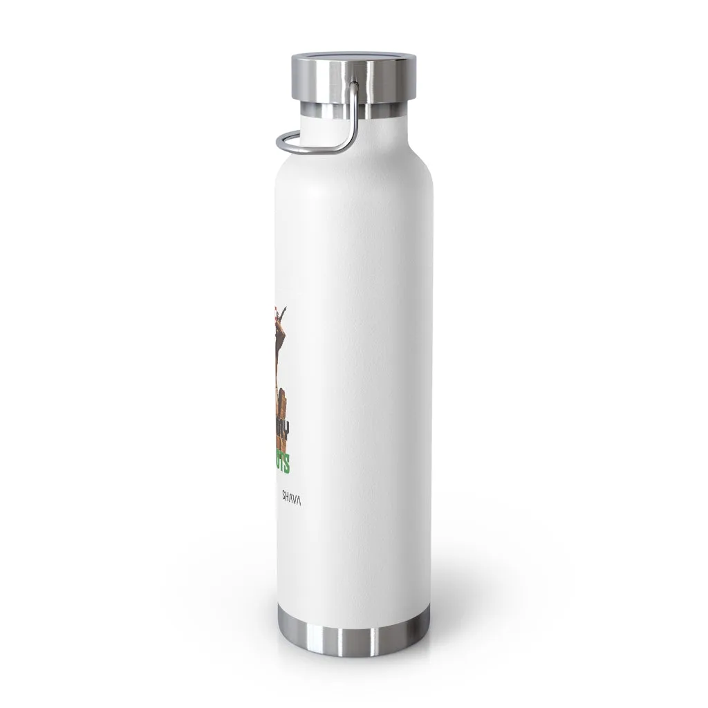 Affirmation Feminist pro choice Copper Vacuum insulated bottle 22oz -  These are My Roots