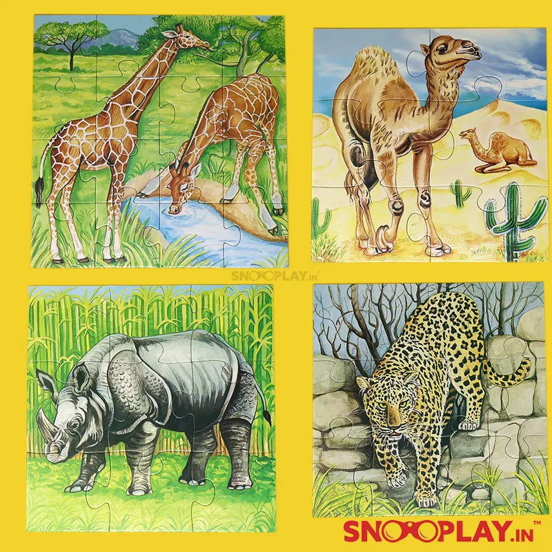 Animal Puzzle (Series 3) - Set of 4 Jigsaw Puzzles