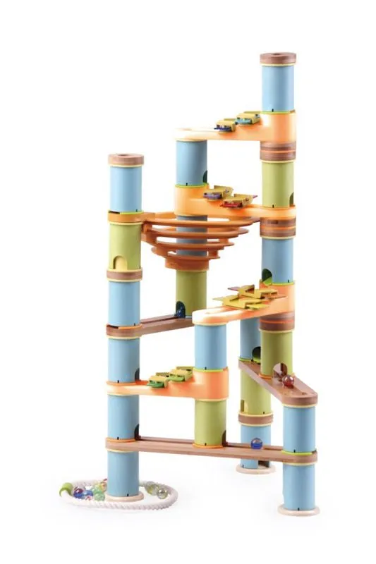 Bamboo Builder Marble Run 127 Piece Musical Set