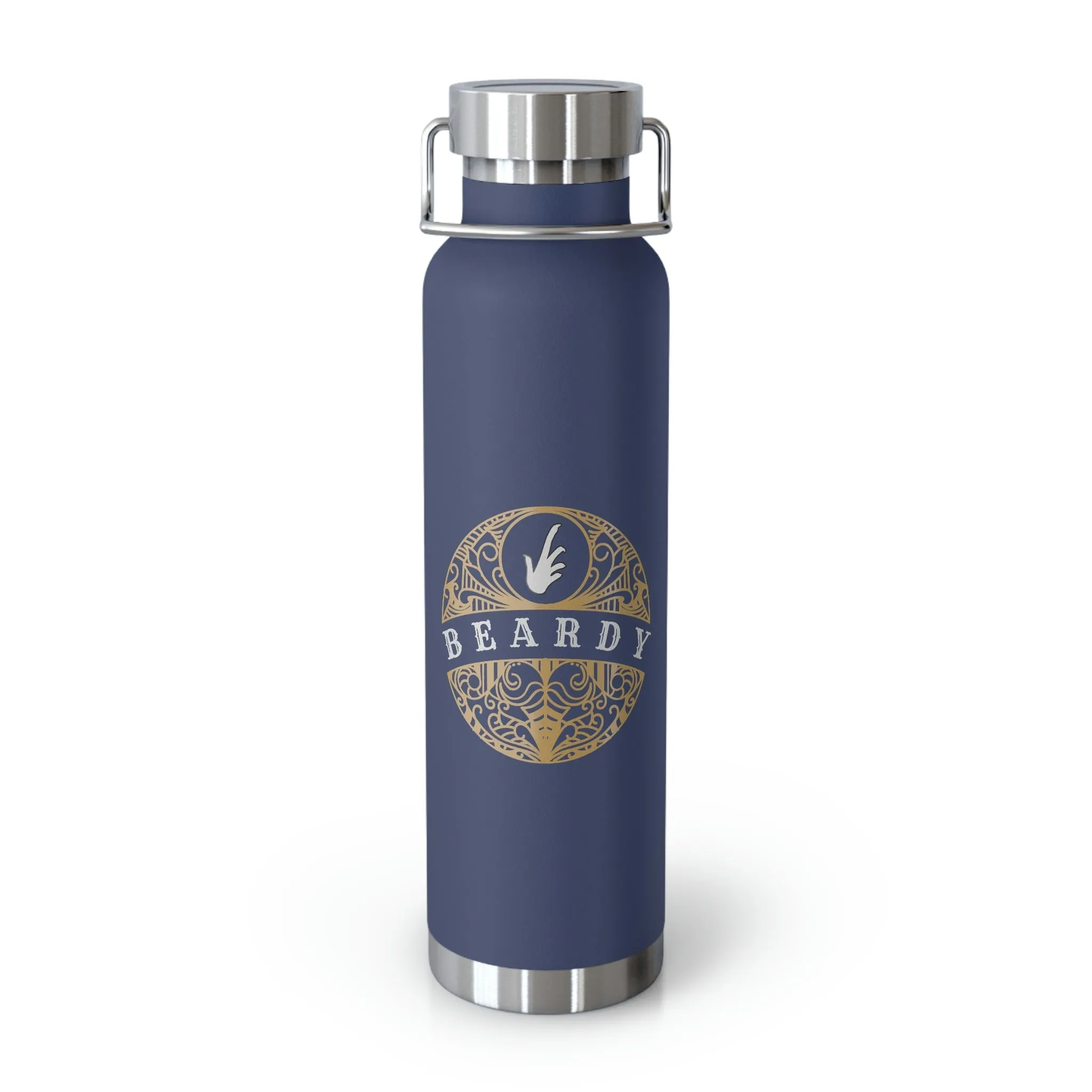 Beardy Tattoo (Bearded Dragon) | Copper Vacuum Insulated Bottle, 22oz