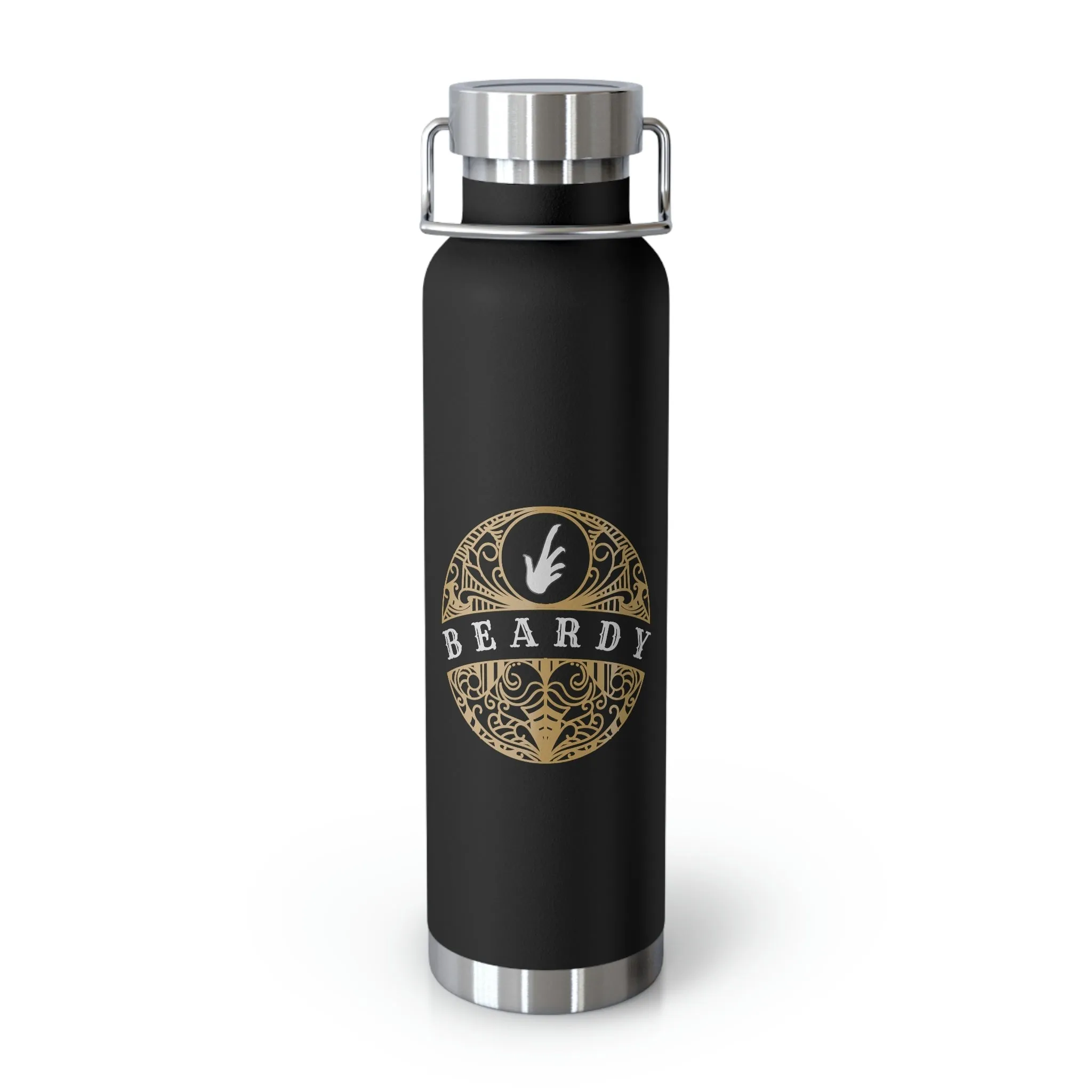 Beardy Tattoo (Bearded Dragon) | Copper Vacuum Insulated Bottle, 22oz