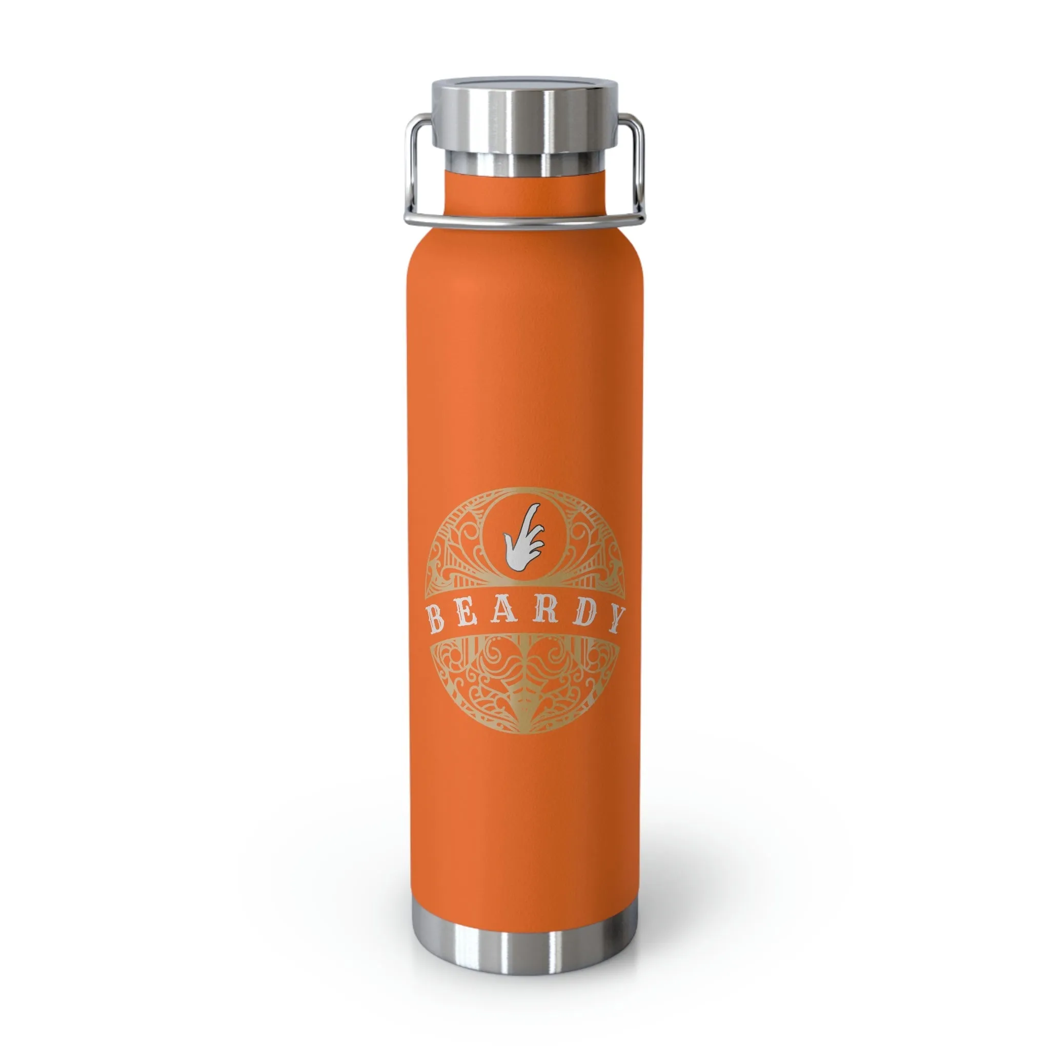 Beardy Tattoo (Bearded Dragon) | Copper Vacuum Insulated Bottle, 22oz