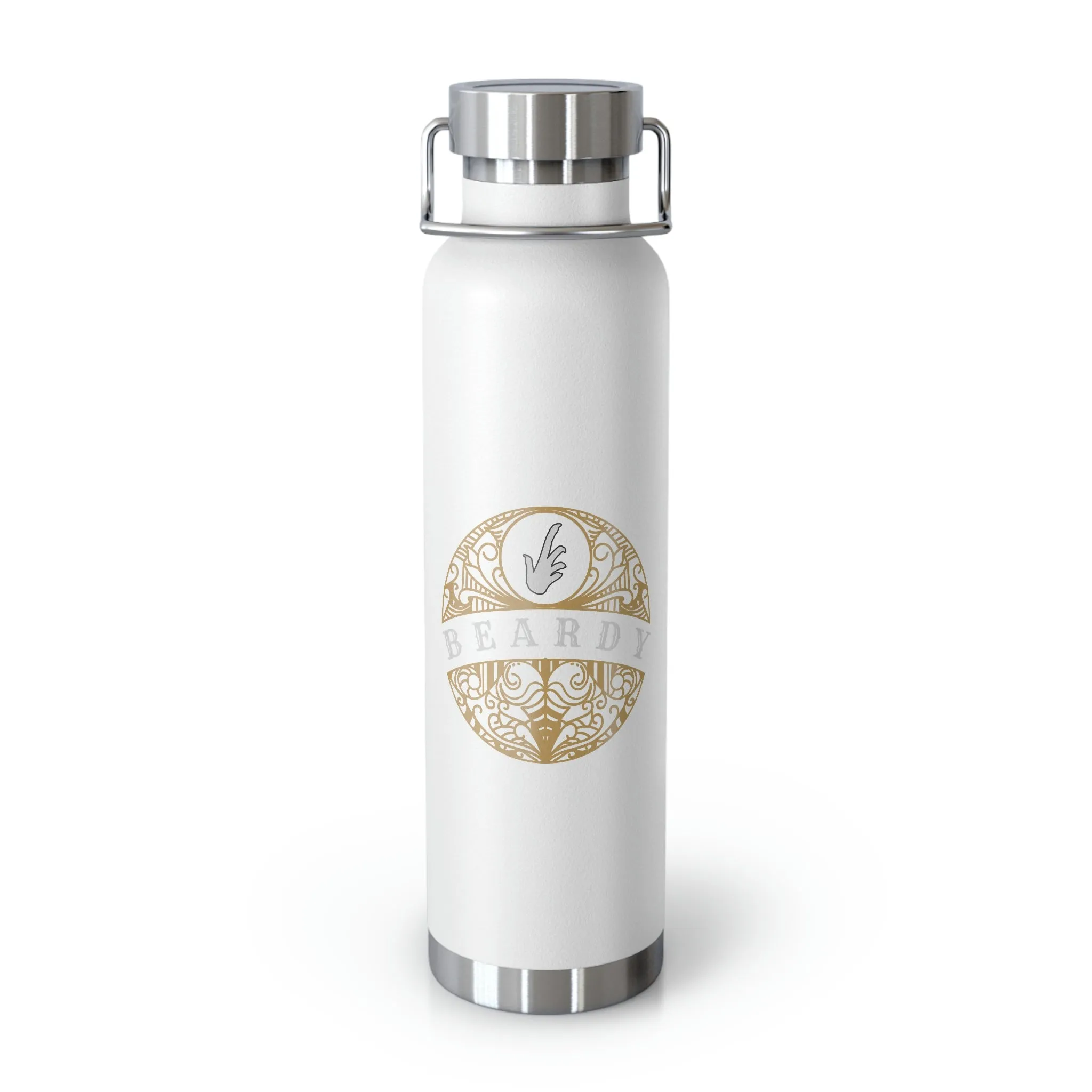 Beardy Tattoo (Bearded Dragon) | Copper Vacuum Insulated Bottle, 22oz