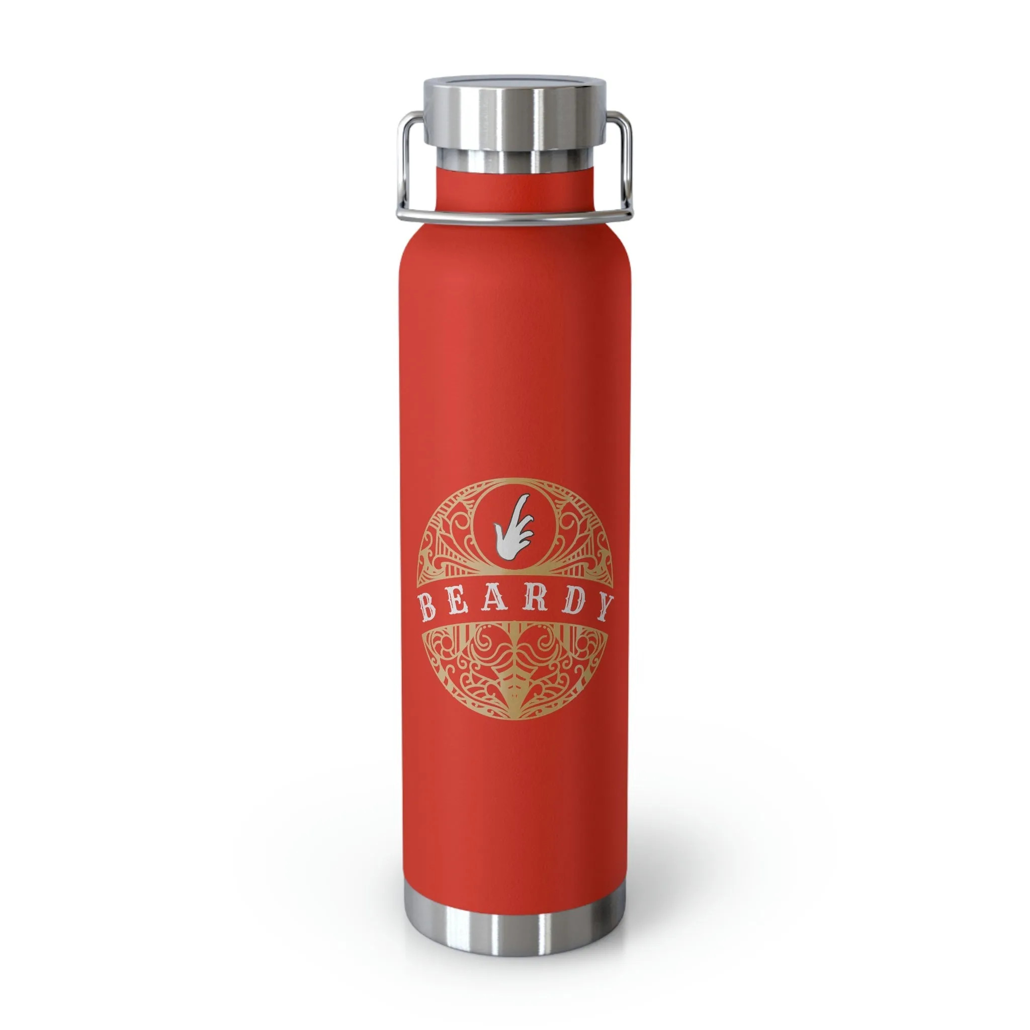 Beardy Tattoo (Bearded Dragon) | Copper Vacuum Insulated Bottle, 22oz