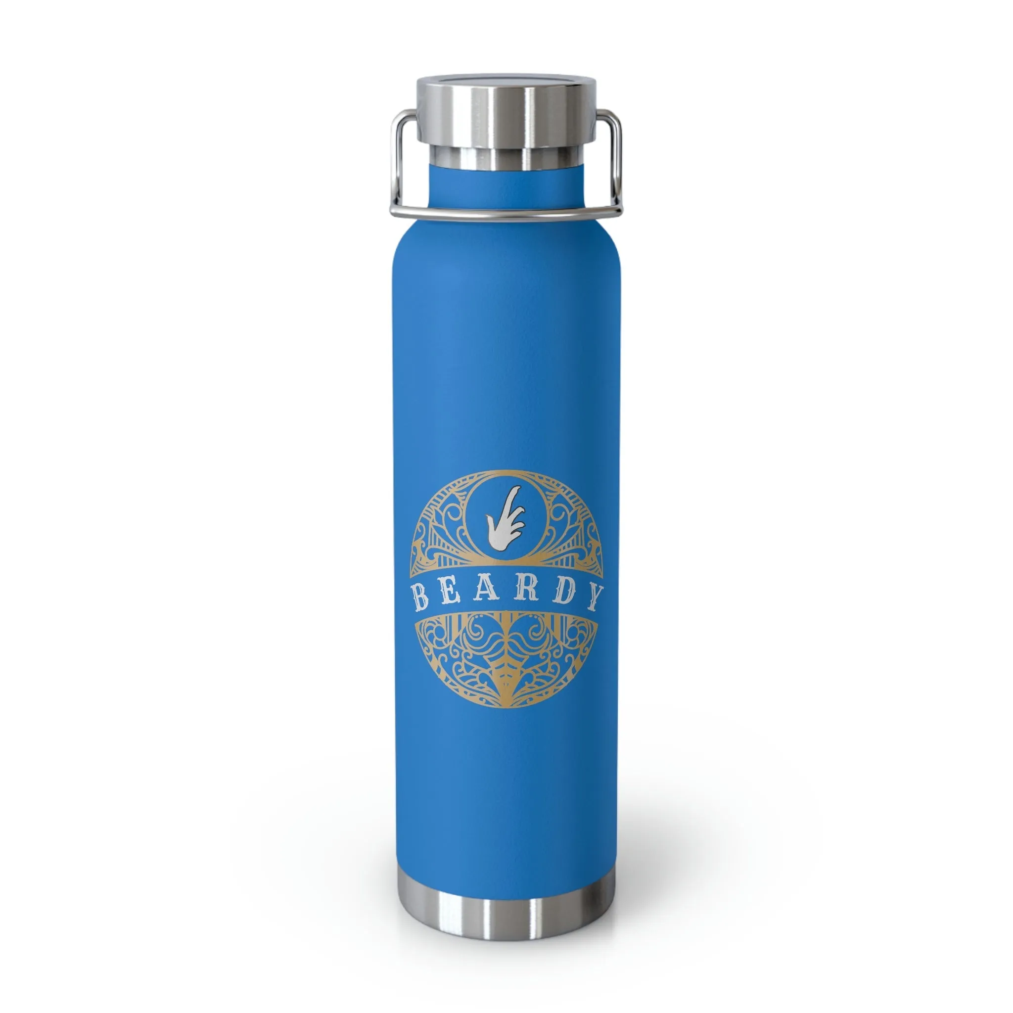 Beardy Tattoo (Bearded Dragon) | Copper Vacuum Insulated Bottle, 22oz