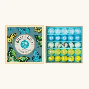 Billes & Co Butterfly Marbles Mini Box - 25 Pack