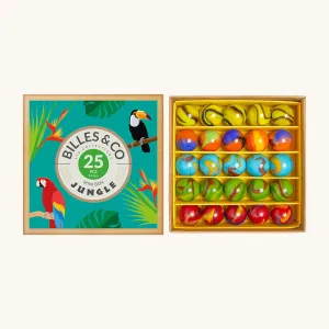 Billes & Co Jungle Marbles Mini Box - 25 Pack