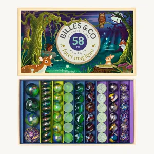 Billes & Co Magic Forest Marbles Box - 58 Pack