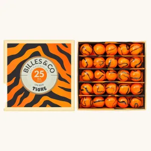 Billes & Co Tiger Marbles Mini Box - 25 Pack