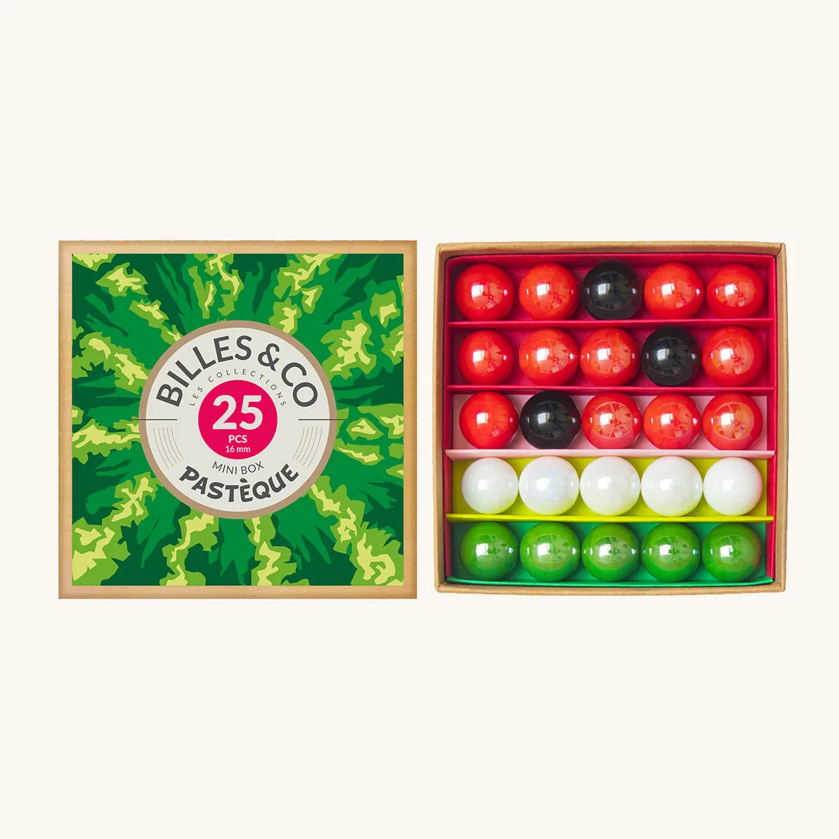 Billes & Co Watermelon Marbles Mini Box - 25 Pack