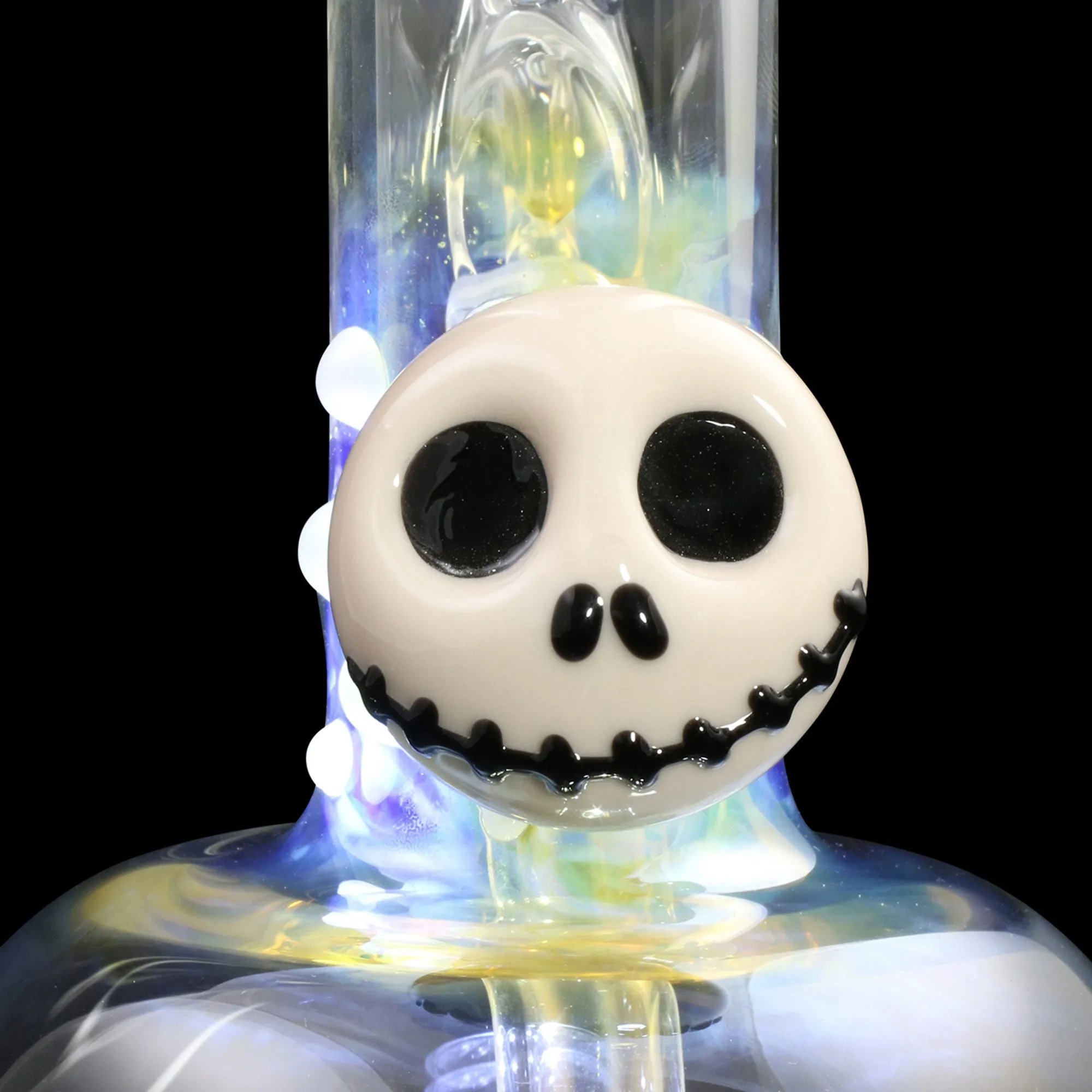 Chameleon Glass Europa Series Fumed Bong - Skellington