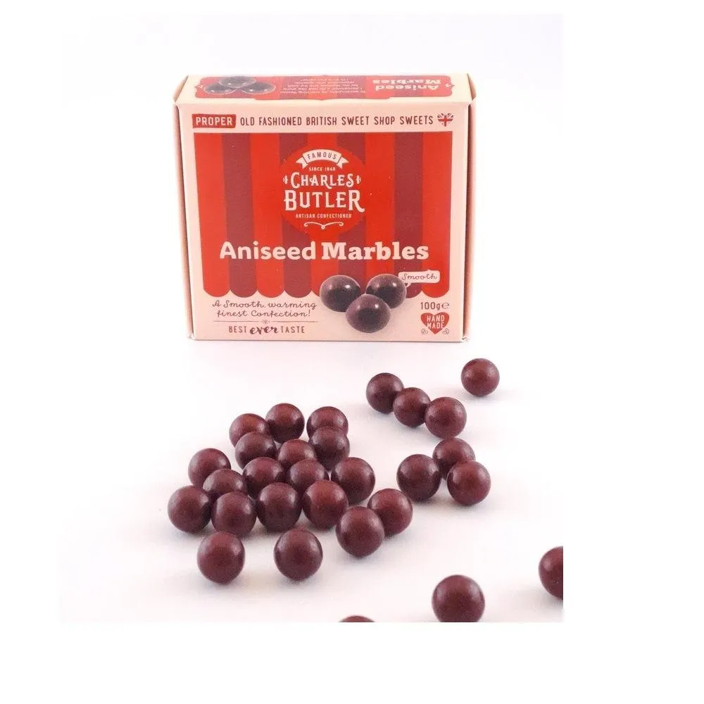 Charles Butler Aniseed Marbles Sweets 100g