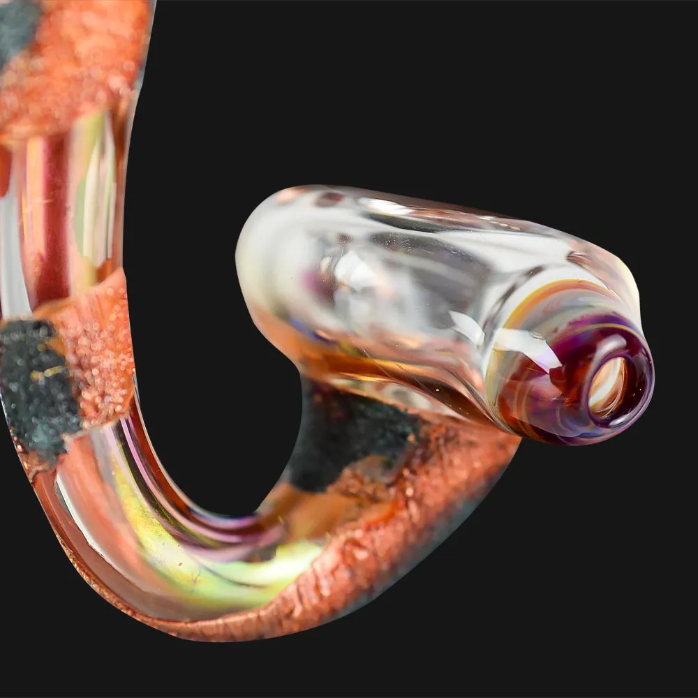 Cherry Glass - Mini Marble 5-Inch Glass Sherlock Pipe