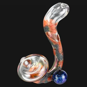 Cherry Glass - Mini Marble 5-Inch Glass Sherlock Pipe