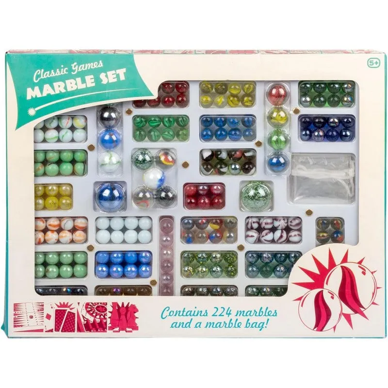 Classic Games Full Marble Set Inc 224 Marbles