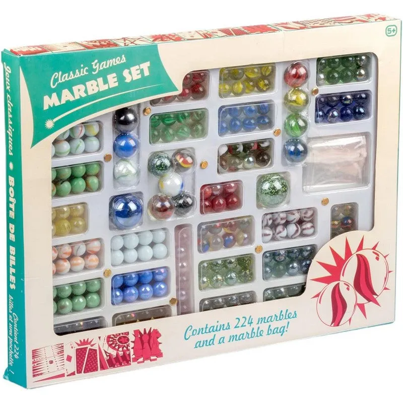 Classic Games Full Marble Set Inc 224 Marbles