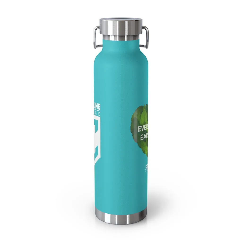 Coastline "Earth Day is Every Day" Copper Vacuum Insulated Bottle, 22oz