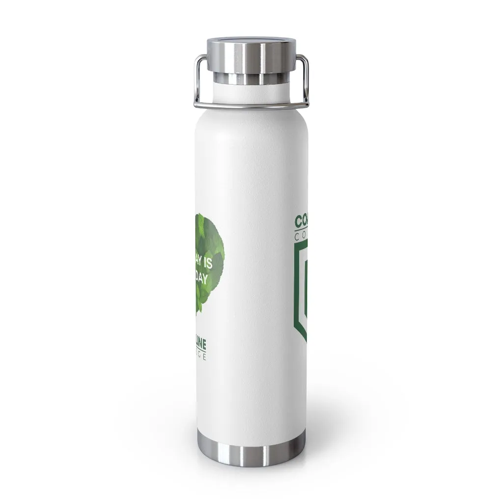 Coastline "Earth Day is Every Day" Copper Vacuum Insulated Bottle, 22oz