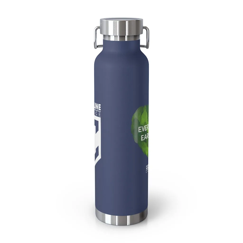 Coastline "Earth Day is Every Day" Copper Vacuum Insulated Bottle, 22oz