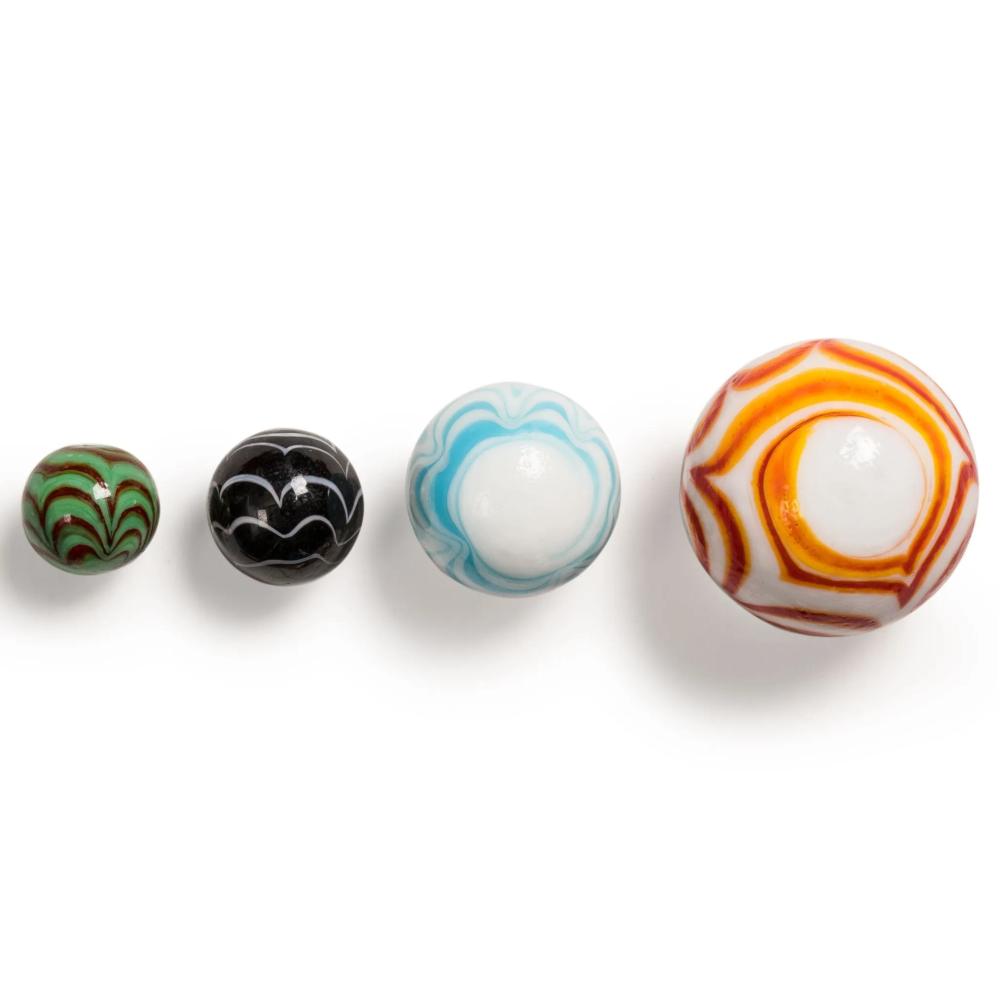 Collector's Series Assorted Marbles Set in Tin Box, "Lava Rocks"