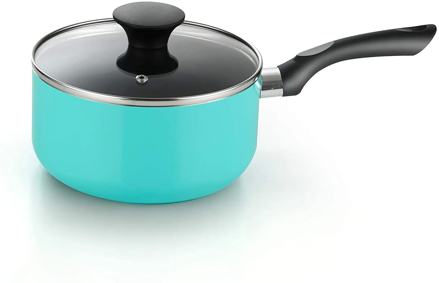 Cook N Home Kitchen Cookware Sets Nonstick, Pots and Pans Set Includes Stockpots, Saucepans, Frying Pans, Dutch Oven Pot with Lids, 10-Piece, Turquoise