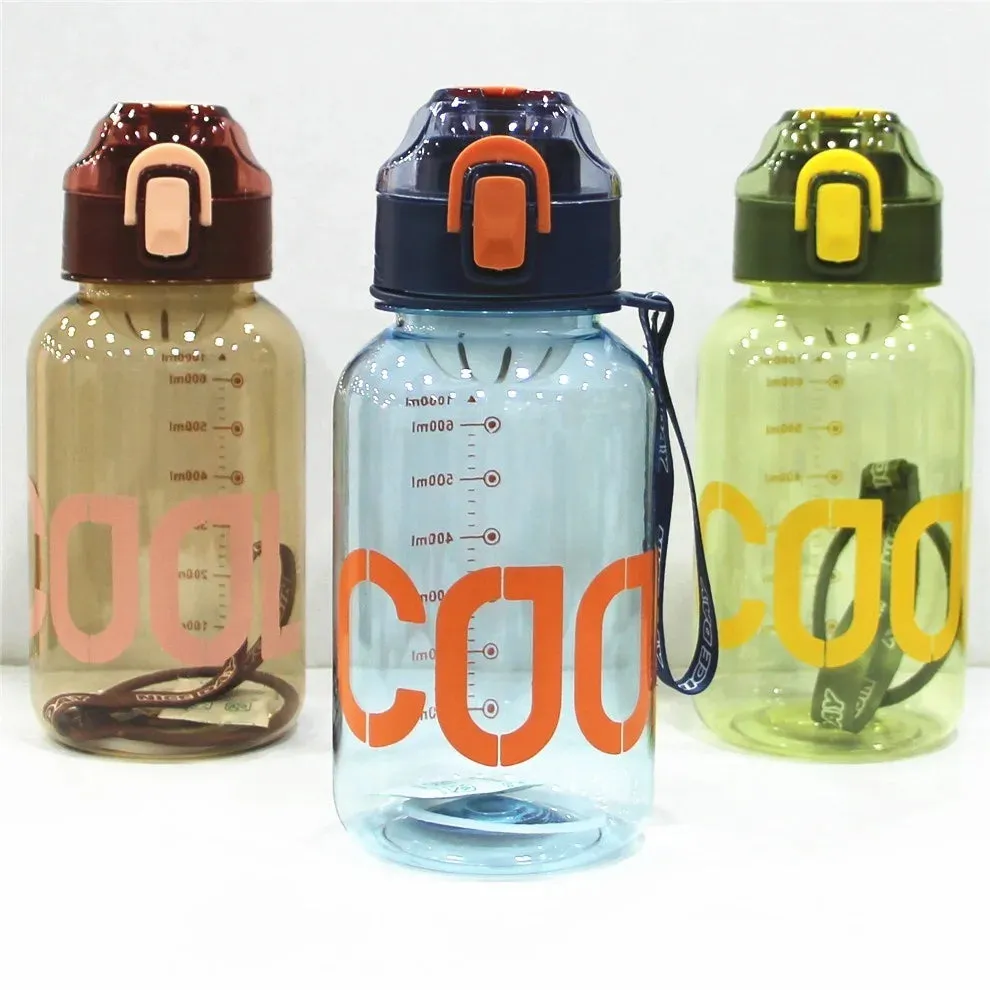 Cool Transparent Water Bottle And Sipper