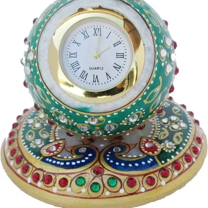 DIVISHA MART Marble Table Clock