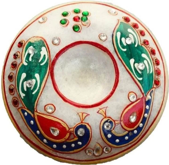 DIVISHA MART Marble Table Clock