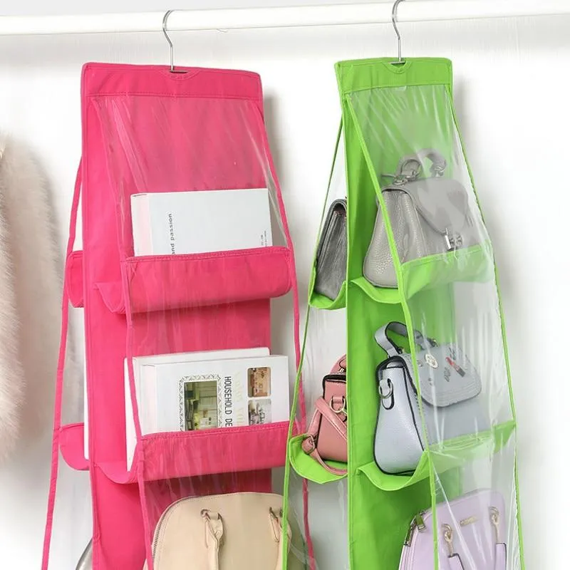 Eco-Friendly Wardrobe Hanging Handbag  Storage Bag Organiser