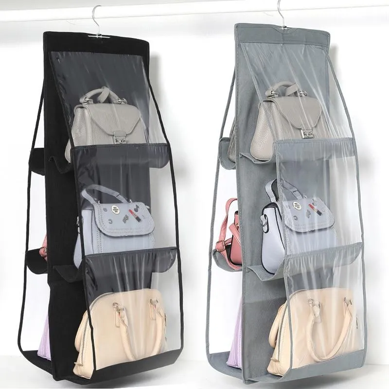 Eco-Friendly Wardrobe Hanging Handbag  Storage Bag Organiser