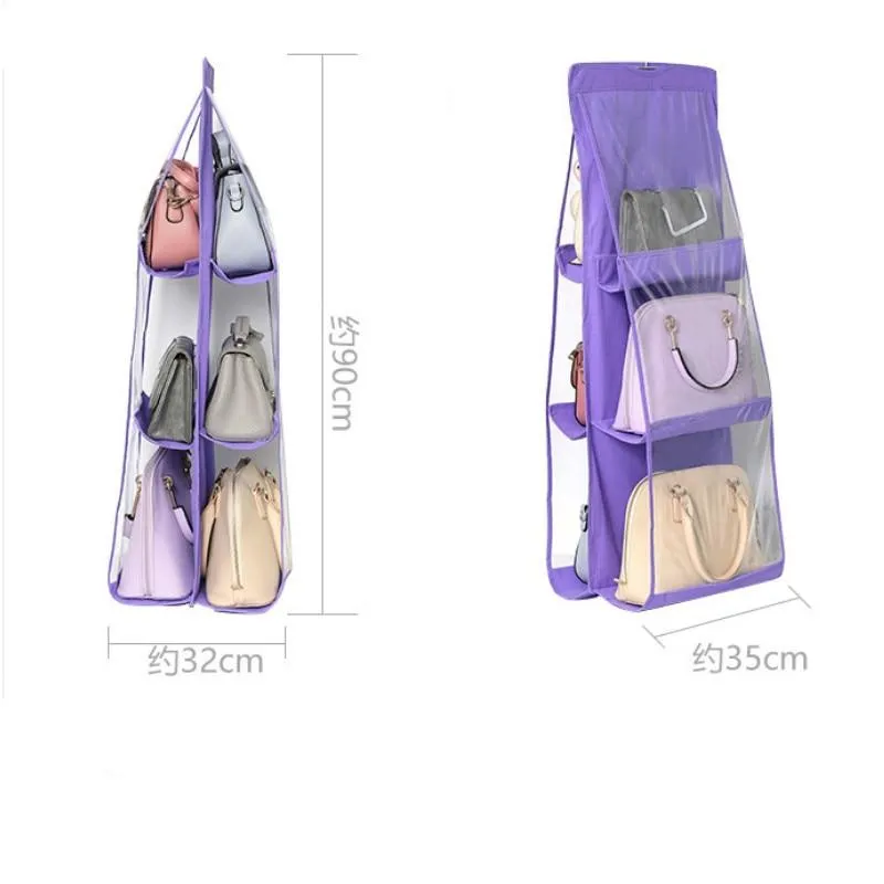 Eco-Friendly Wardrobe Hanging Handbag  Storage Bag Organiser