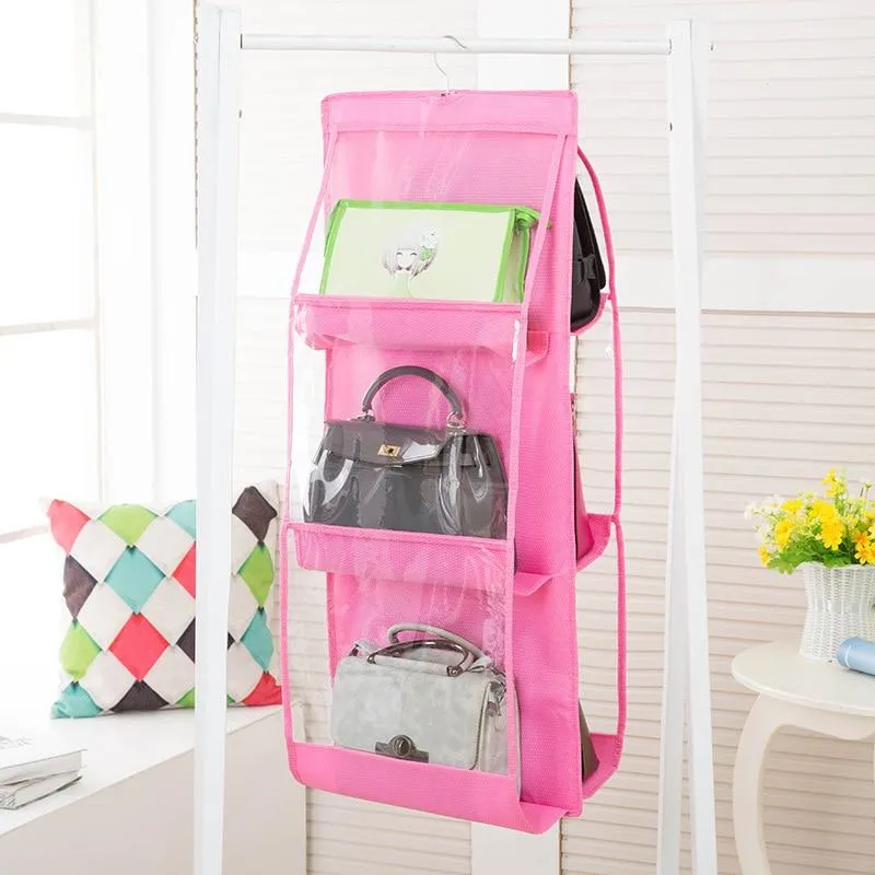 Eco-Friendly Wardrobe Hanging Handbag  Storage Bag Organiser