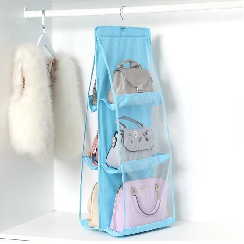 Eco-Friendly Wardrobe Hanging Handbag  Storage Bag Organiser