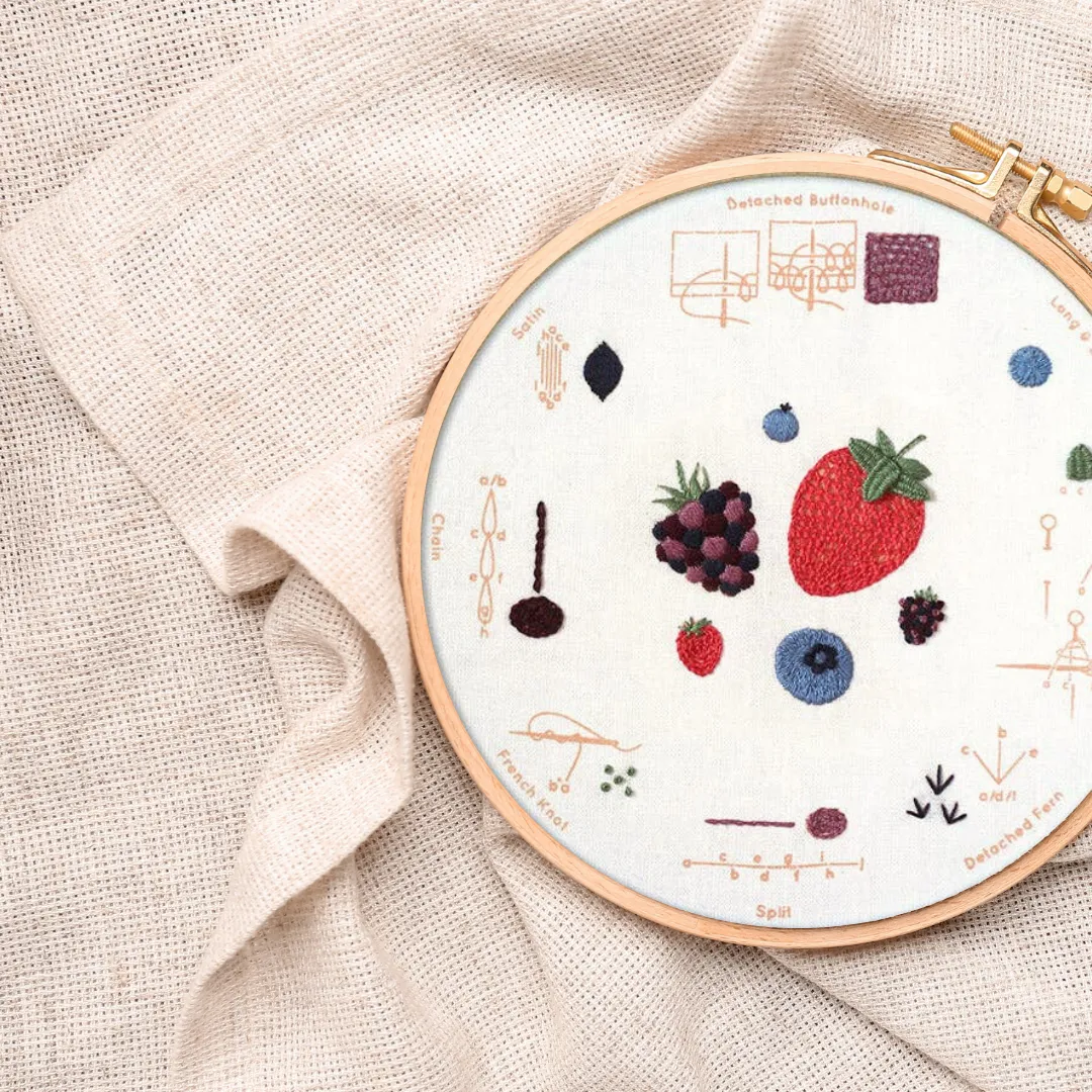 Embroidery Sampler Kit: Berries | Beginner