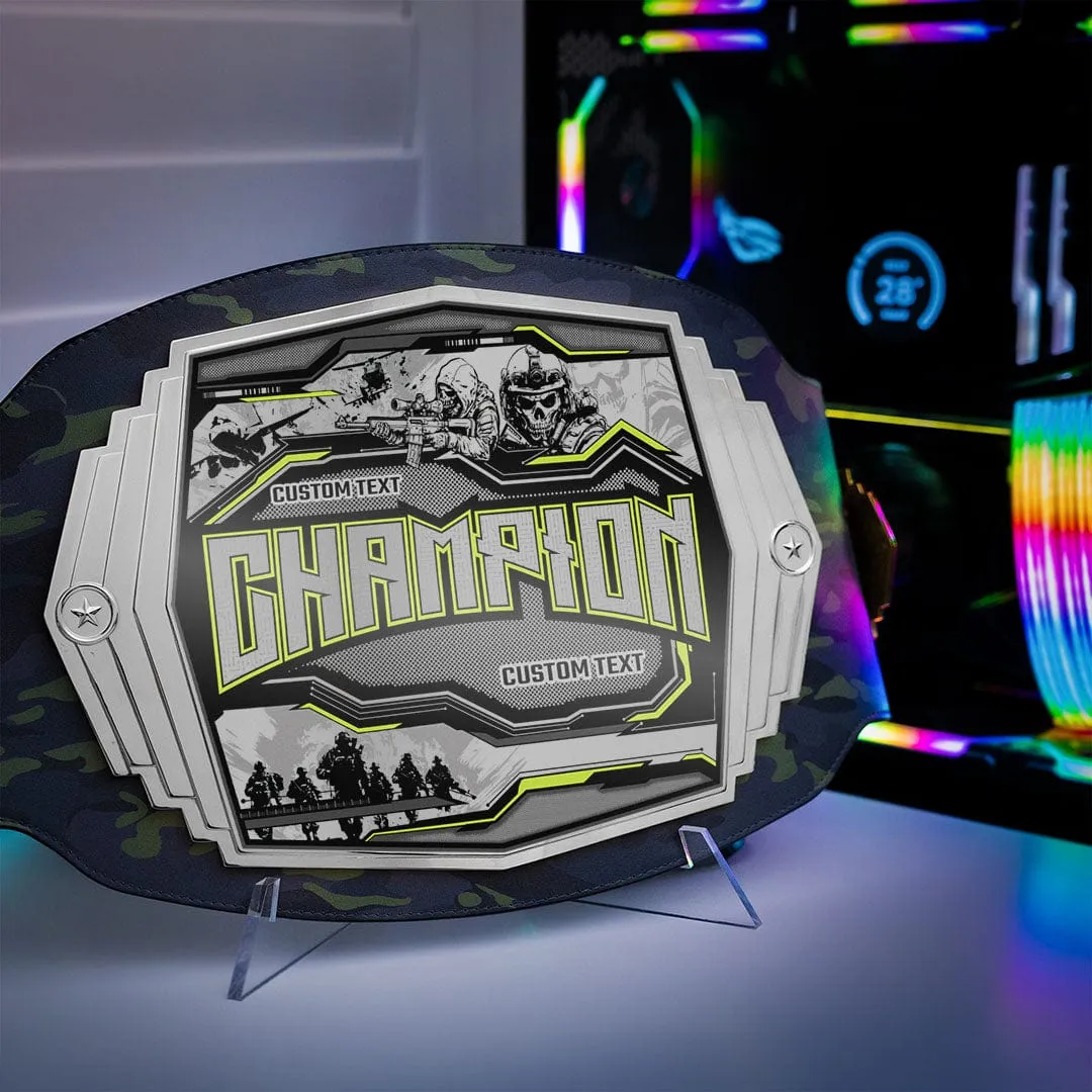 Esports Shooter Customizable Championship Belt