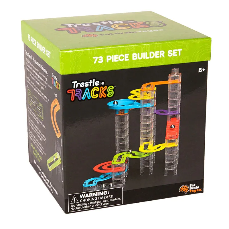 Fat Brain Toys® Trestle Tracks - Builder Set (73 pieces)