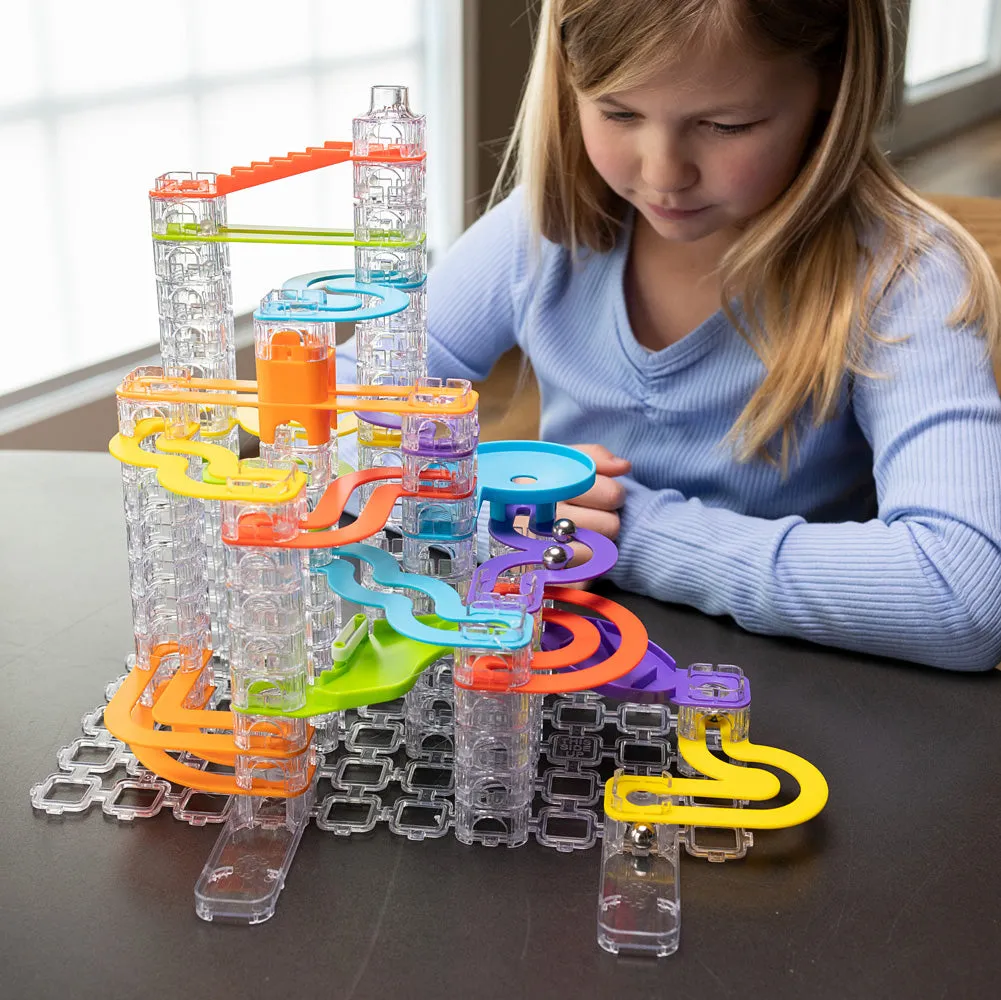 Fat Brain Toys® Trestle Tracks - Deluxe Set (124 pieces)