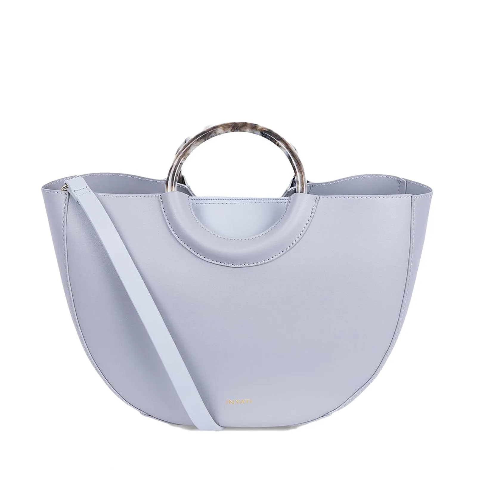 Georgia Light Grey Vegan Tote Bag