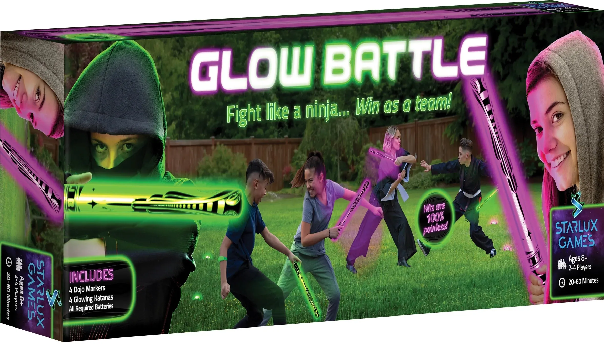 Ultimate Glow Battle: Exciting Glow-in-the-Dark Game & Ninja Kids Toys Set