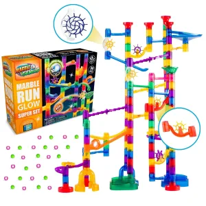 Super Glow Marble Run Set, 200-Piece - Enhanced Optimization