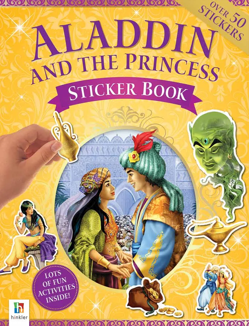 Hinkler Fairytale Princess Sticker Book Aladdin And The Princess